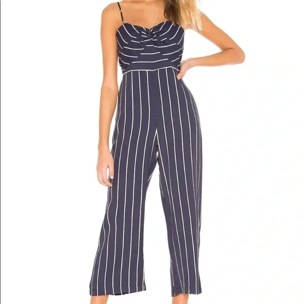 Bardot Layla striped cropped‎ jumpsuit 6